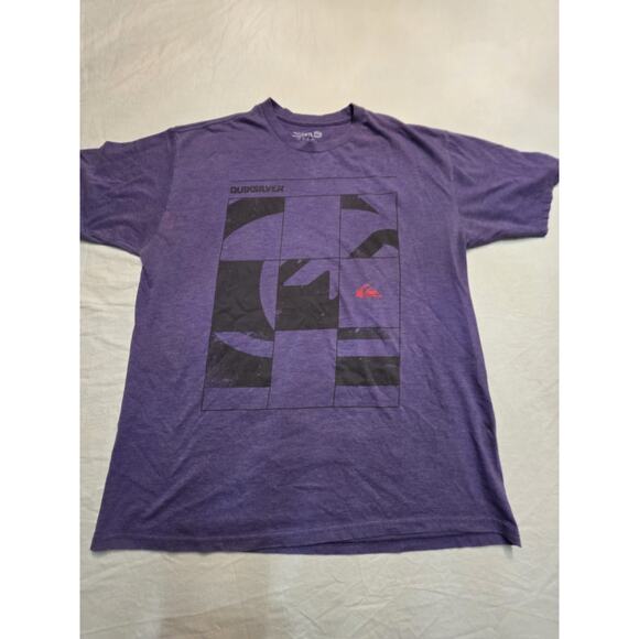 Quicksilver Men's Size Large Vintage Short Sleeve Purple T-Shirt - Picture 1 of 5